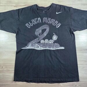 Vintage Nike Kobe Bryant Black Mamba 5 Rings Graphic Tee Shirt